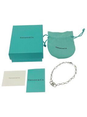 Tiffany & Co Silver 1837 Small Double Lock Bracelet